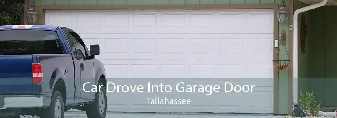 Car Drove Into Garage Door Tallahassee