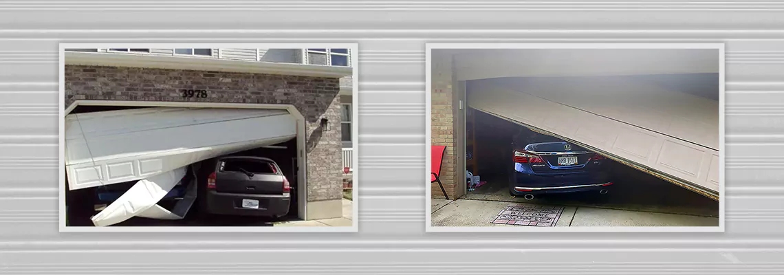 Repair Commercial Garage Door Got Hit By A Car in Tallahassee, Florida